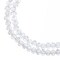 Crystal Lane DIY 2-Strand 7in Transparent Finish Glass Rondelle Donut Bead Strands